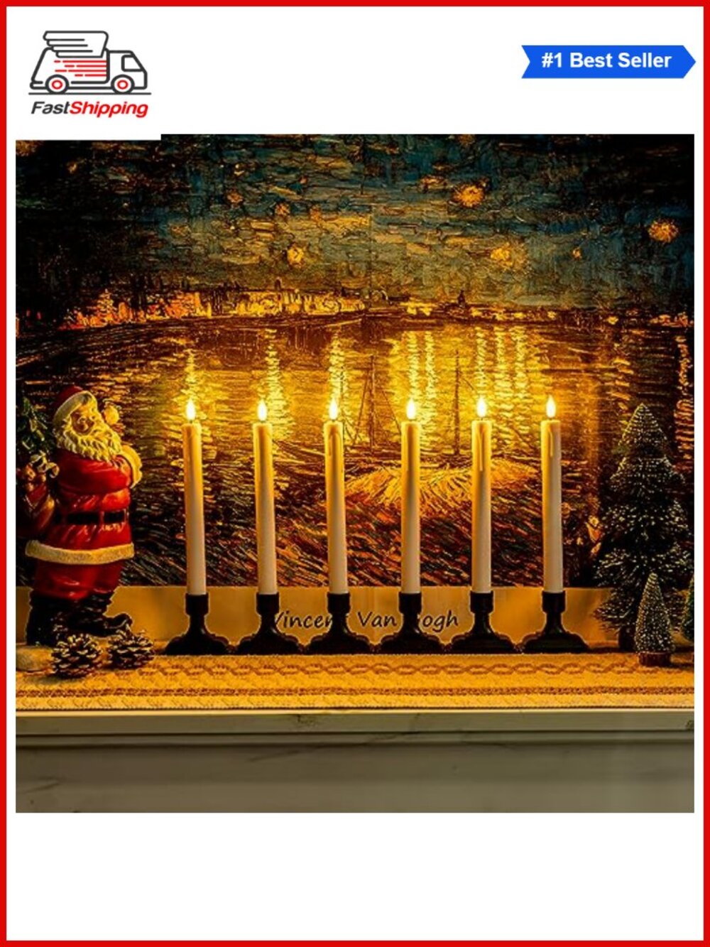 ๐
LED Window Candles 6 Pc Battery Operated Remote Timer Flameless Taper - Picture 5 of 6